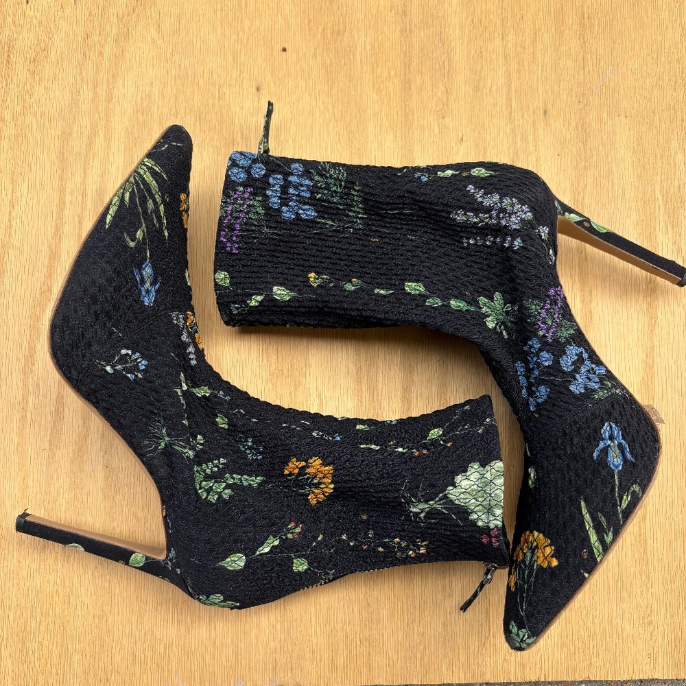 Altuzarra Floral Sock High Heeled Boots